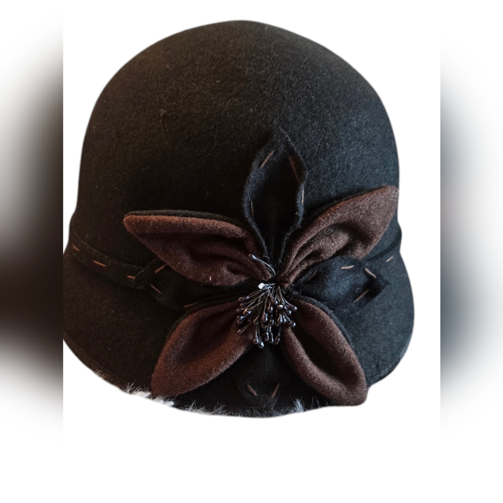 Scala Pronto Black Wool Hat